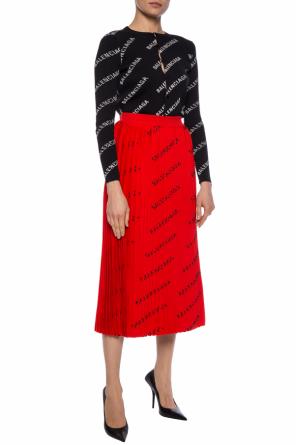 Pleated skirt with logo pattern, zdjęcie 2 Pleated skirt with logo pattern od Balenciaga